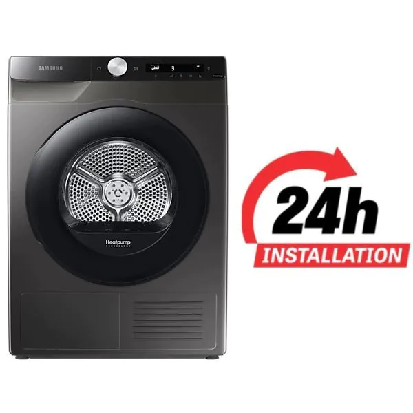 Samsung 8Kg Front Loading Dryer | Heatpump | AI Control | DV80T5220AX-GU | Inox Color
