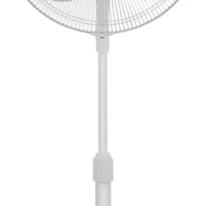 Midea 16″ Pedestal Fan | 3 Speed Levels | Adjustable Height | Oscillation Directions | 7.5 Hour Timer | 40 Watts | White | Home & Office Use | MFS-160M0BPW