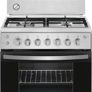 Frigidaire 60 cm Gas Cooker Stainless Steel | Cast Iron Pan Support | FNGP60JGBS