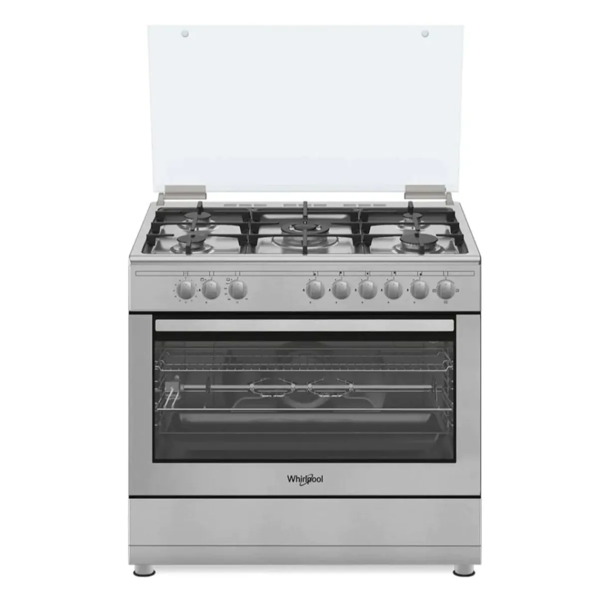Whirlpool Freestanding 5 Burner Gas Cooker 90x60cm | WM9GC1KCX/MEA