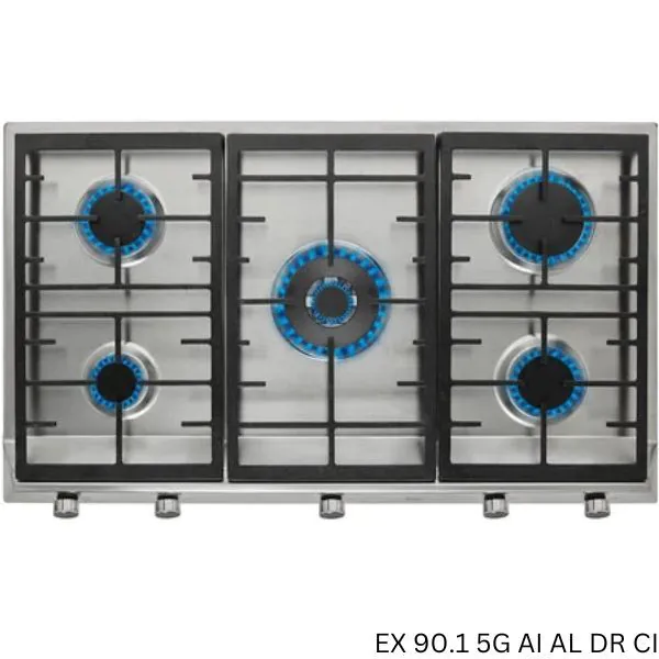 TEKA  90cm Gas Hob | 5 High-Efficiency Burners | Cast Iron Grates | Natural Gas |EX 90.1 5G AI AL DR CI