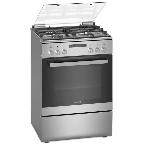 Siemens 5 Burners Electric Cooker & Oven HY738357M Silver 112L 90x60cm