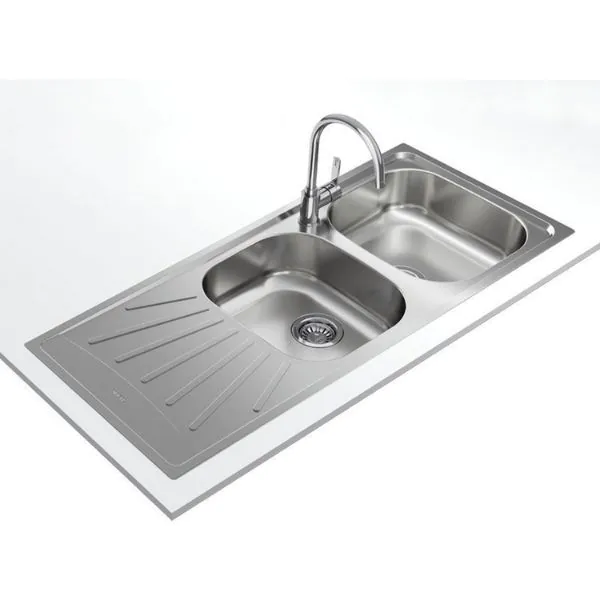 TEKA |Starbright 80 E-XN 2B| Inset reversible sink with matt finish in 80 cm