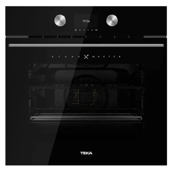 TEKA 60cm Multifunction Oven with HydroClean® PRO Cleaning | Silver | 70L Capacity | 6 Cooking Modes | Quick Heating | ECO & Thawing Modes  | HBB 605 |