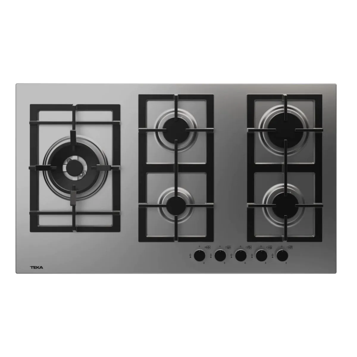 TEKA 90cm Gas Hob| 5 Zones | Cast Iron Grinds | Butane/Natural Gas | Auto Ignition | Safety Lock - Image 2