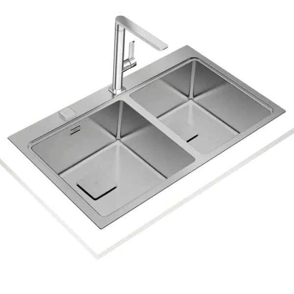 TEKA |Zenit RS15 2B 86| Inset Stainless Steel Sink with two bowls