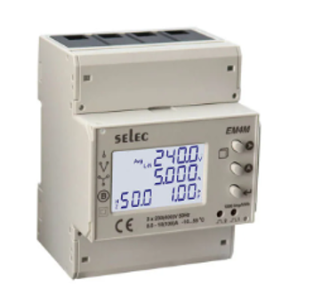 3 Phase Smart Energy Meter 100A – LCD display, RS485, for solar or grid monitoring