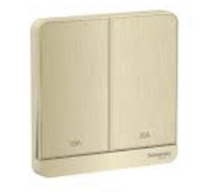 Double Pole Switch Gold 20A 1 Gang Double Pole Switch