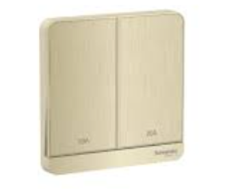 Double Pole Switch Gold 20A 1 Gang Double Pole Switch