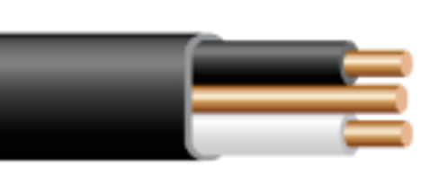 SOUTHWIRE 14 AWG Aluminum Silver armored building cable 1000ft length – Black