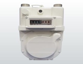 Residential Diaphragm Gas Meter with Steel Inlet/Outlet Connections
